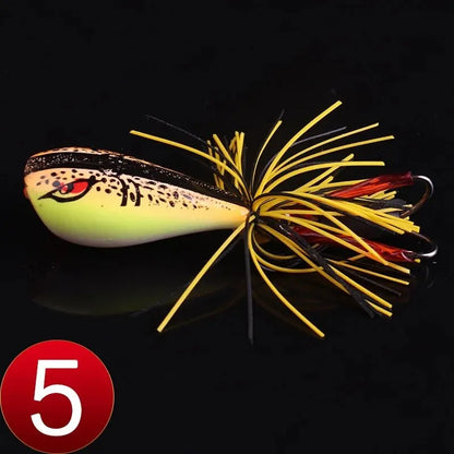 Frog Lures 9g Fishing Lures Floating Weedless Lure with Double Sharp Hooks - Dude Essentials