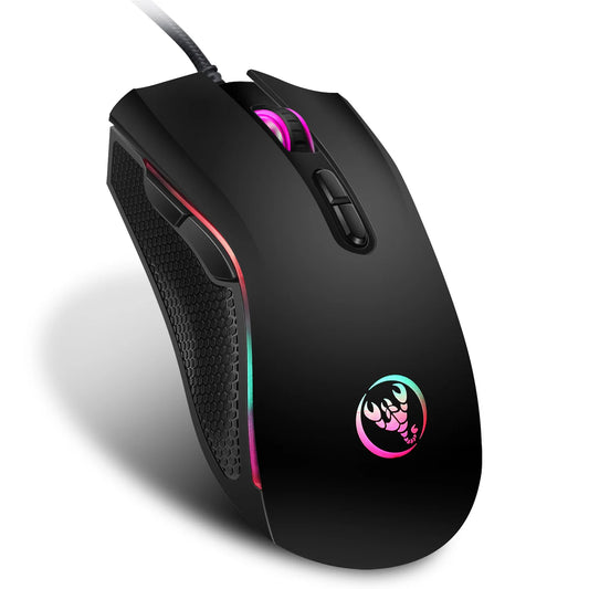 Optical Professional Gaming Mouse with 7 Bright Colors LED Backlit - Dude Essentials