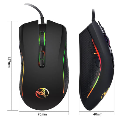 Optical Professional Gaming Mouse with 7 Bright Colors LED Backlit - Dude Essentials