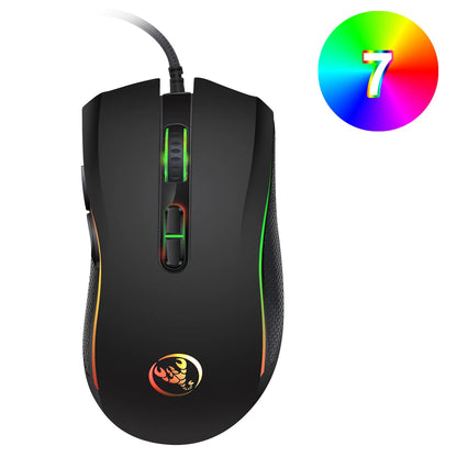 Optical Professional Gaming Mouse with 7 Bright Colors LED Backlit - Dude Essentials