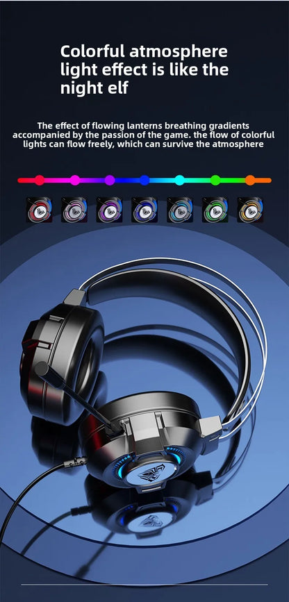 AULA gamer USB Headset 7.1 Channel Wired Headphone