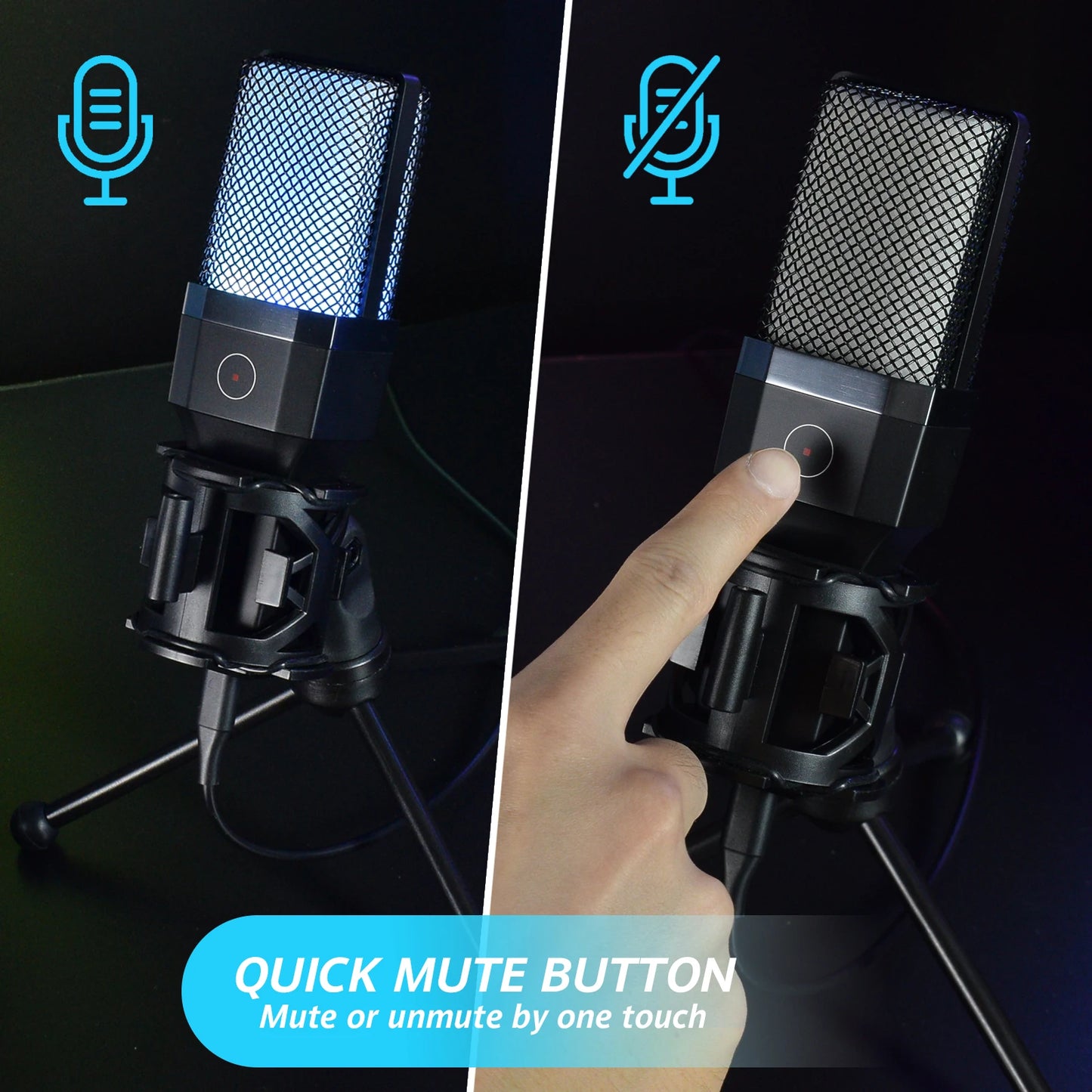 Gaming Microphone Professional Condenser Mic PC Laptop Computer - Dude Essentials