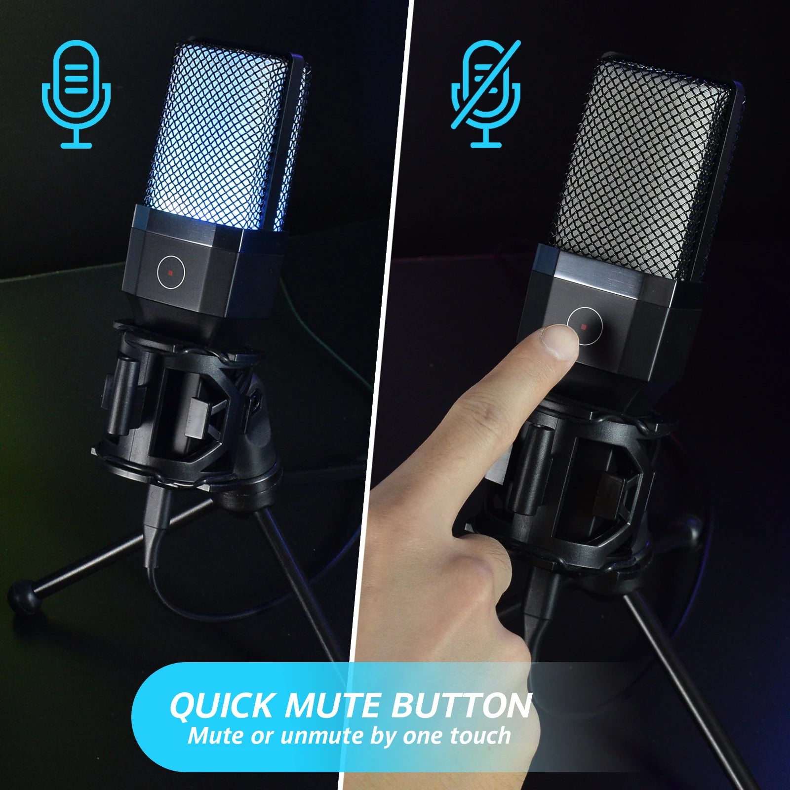 Gaming Microphone Professional Condenser Mic PC Laptop Computer - Dude Essentials