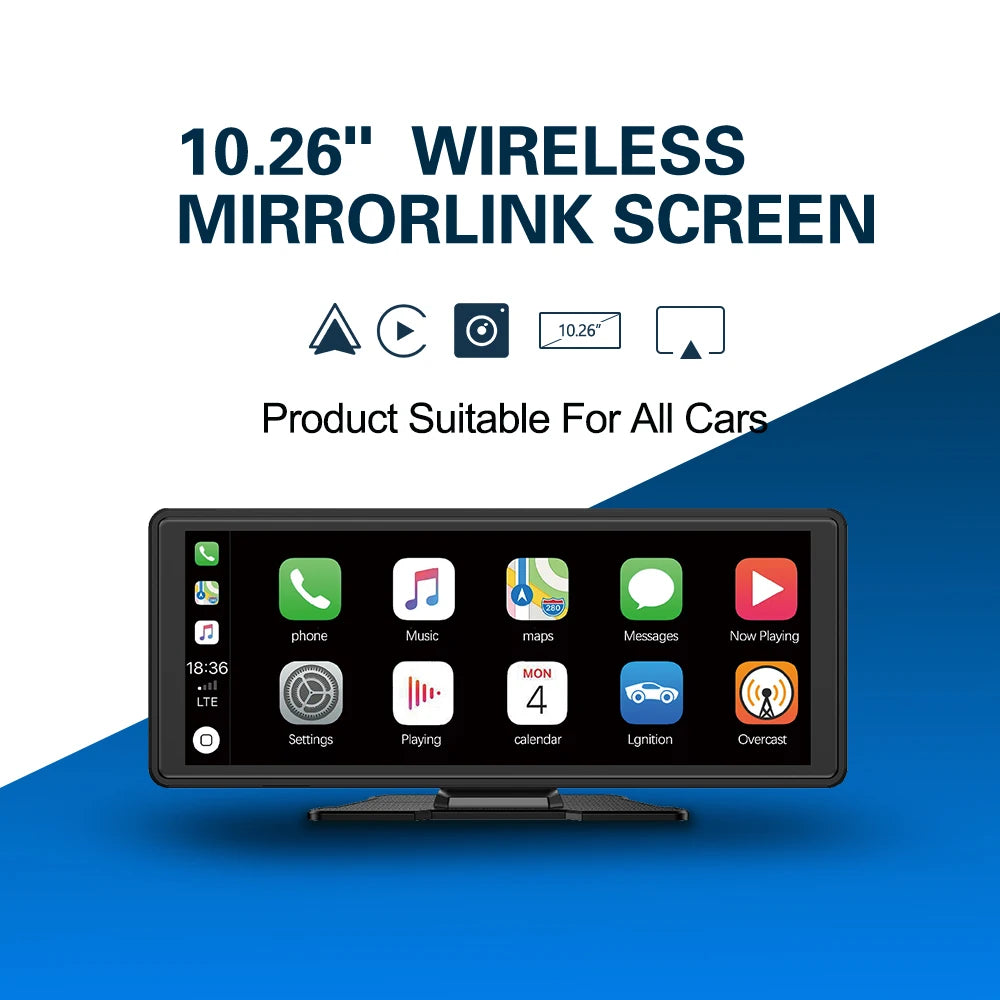 Universal Portable Carplay for Car Screen, Wireless Carplay Screen - Dude Essentials