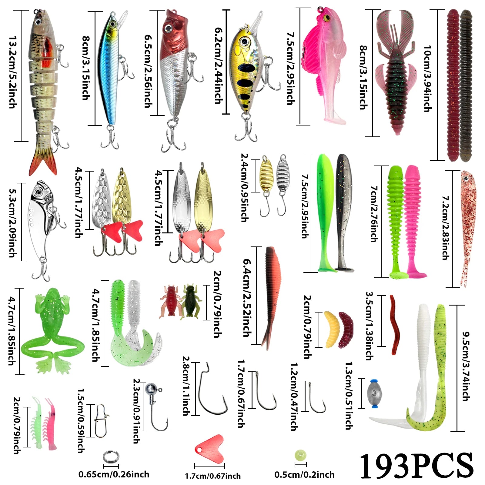 Fishing 83/133/193/239/409pcs Fishing Lure Kit For Trout/Pike/Bass - Dude Essentials