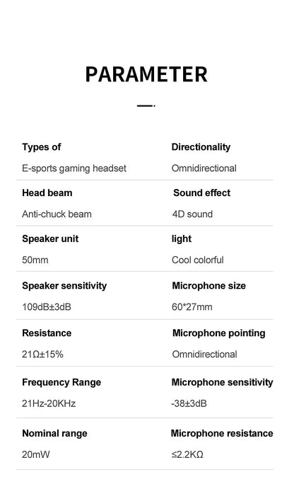 G58 gaming headset gaming wired 7.1 channel