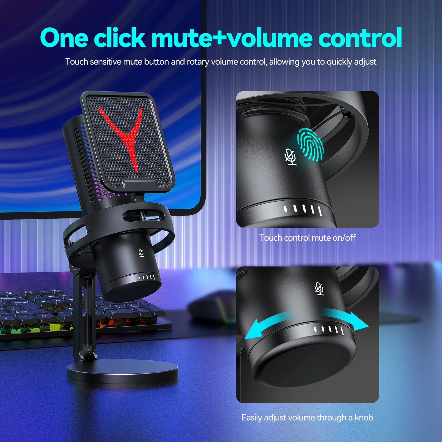 Gaming Microphone Professional Condenser Mic PC Laptop Computer - Dude Essentials