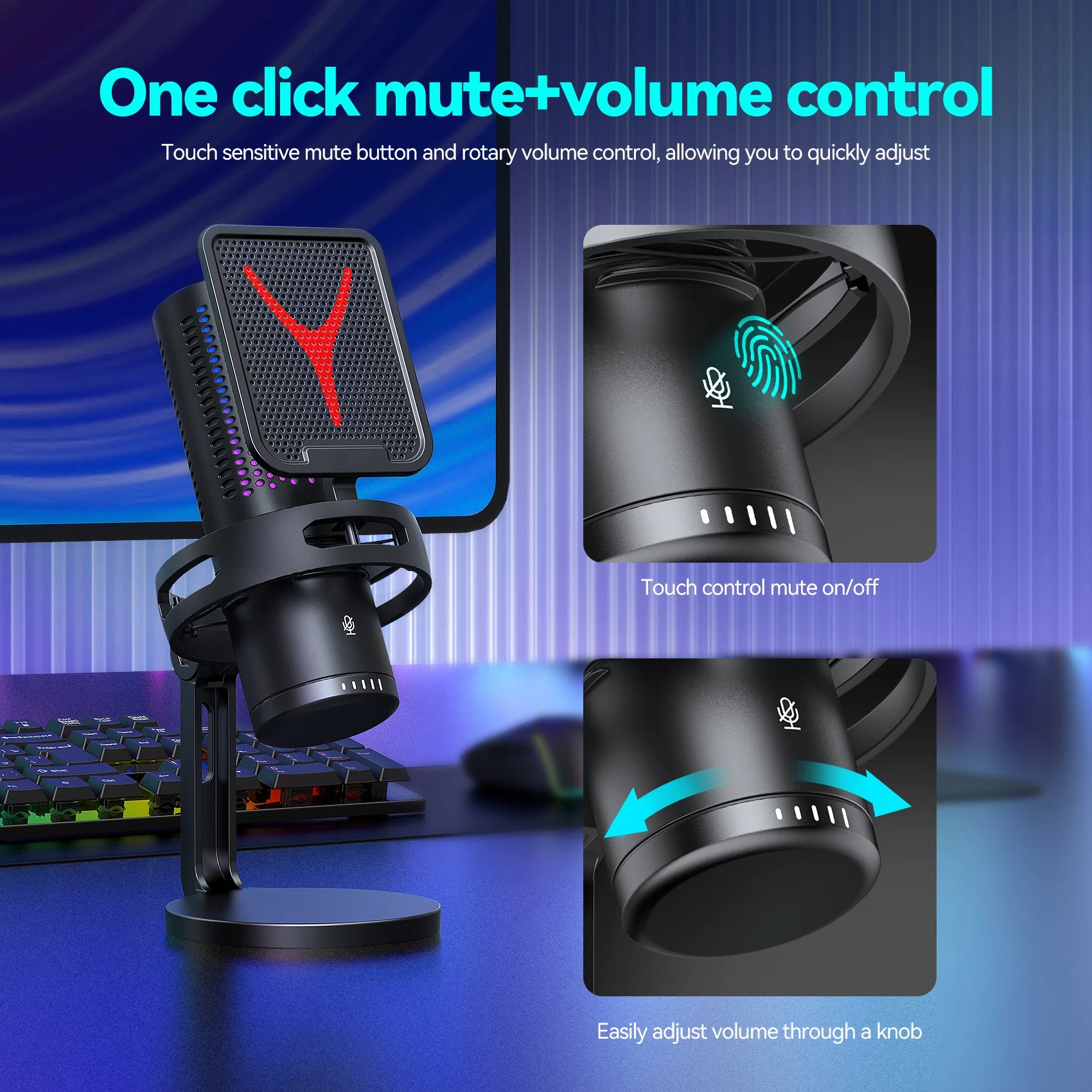 Gaming Microphone Professional Condenser Mic PC Laptop Computer - Dude Essentials