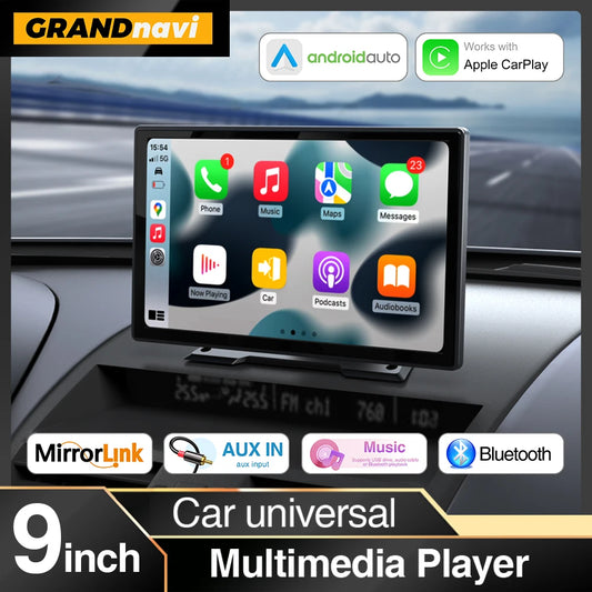 9 inch Car Radio Multimedia Video Player CarPlay Android Auto IPS Touch Screen AUX Input - Dude Essentials