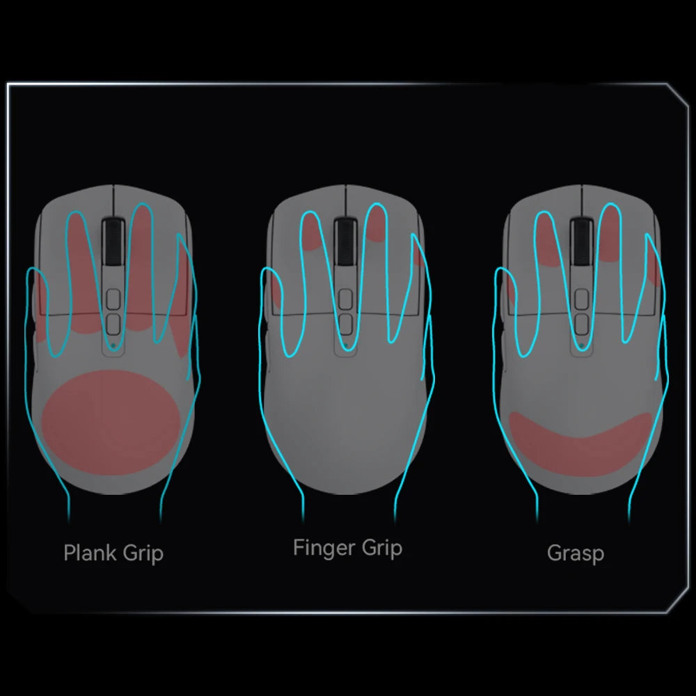 X6 Lightweight Wireless Gaming Mouse with 3 Mode Wired 2.4G - Dude Essentials