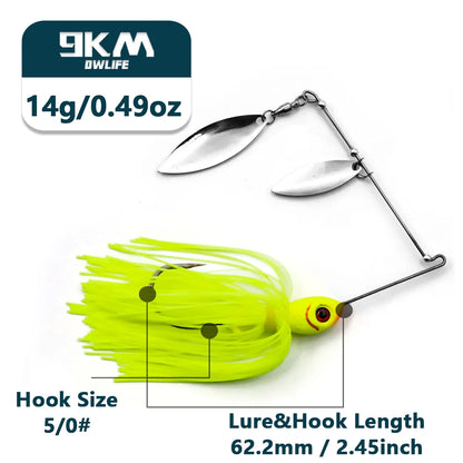 Jig Fishing Lures Bass Lure Freshwater Swim Baits for Bass Fishing Lure - Dude Essentials
