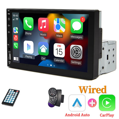 7“ Car Radio 1 Din Carplay Multimedia MP5 Player HD Touch Screen - Dude Essentials
