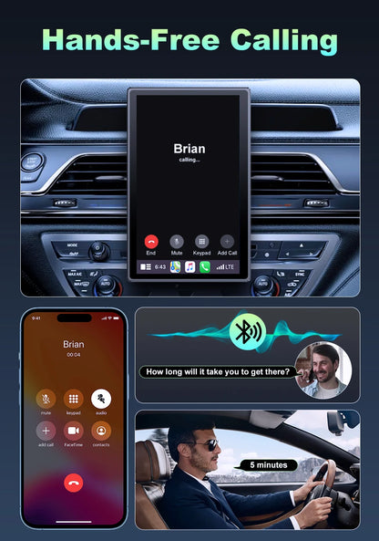 7 inch Portable Multimedia Player Carplay AI Screen IPS Touch Screen GPS Navigation Bluetooth Support - Dude Essentials