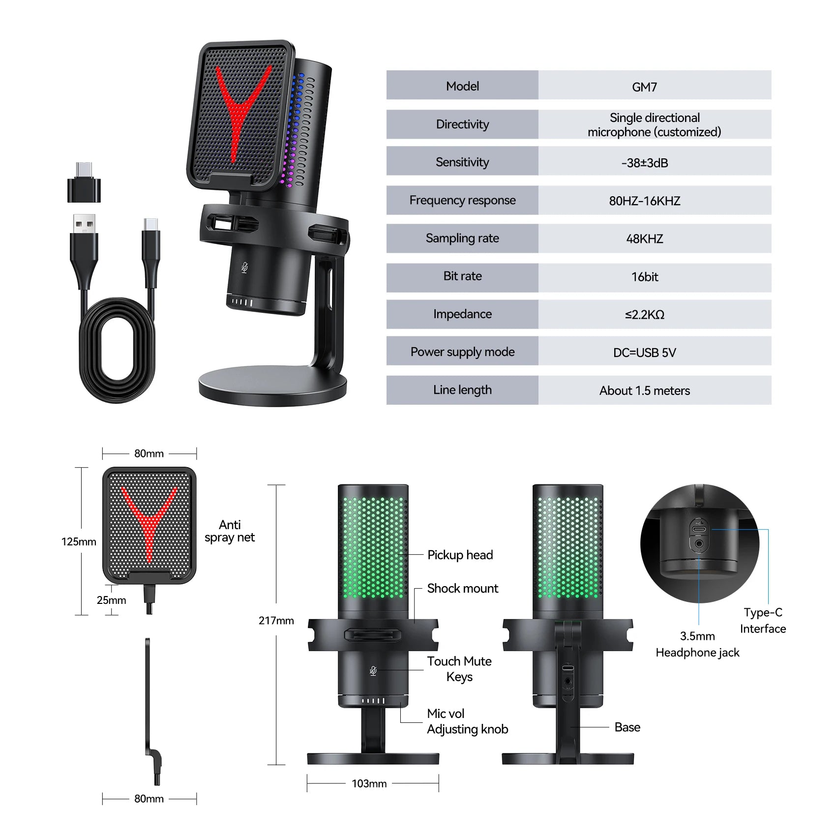 Gaming Microphone Professional Condenser Mic PC Laptop Computer - Dude Essentials