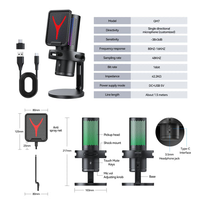Gaming Microphone Professional Condenser Mic PC Laptop Computer - Dude Essentials
