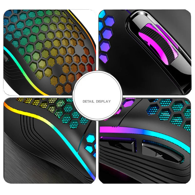 Xiaomi 2.4G Wireless Gaming Mouse Portable Wired Mouse RGB Lighting - Dude Essentials