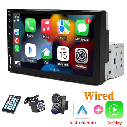 7“ Car Radio 1 Din Carplay Multimedia MP5 Player HD Touch Screen - Dude Essentials