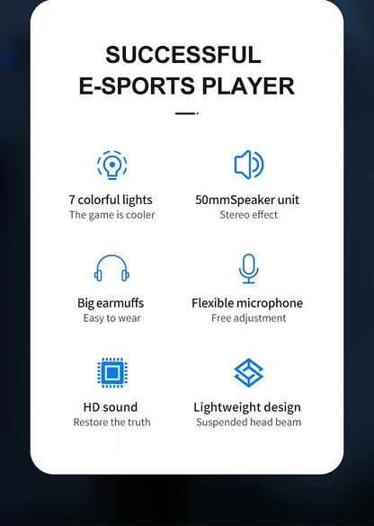 G58 gaming headset gaming wired 7.1 channel