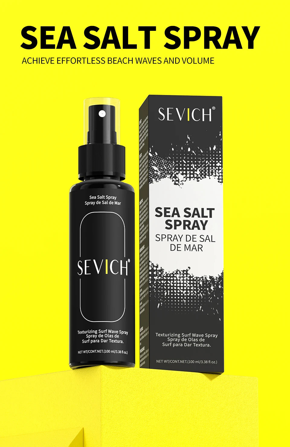 100ml Natural Sea Salt Spray For Hair - Dude Essentials