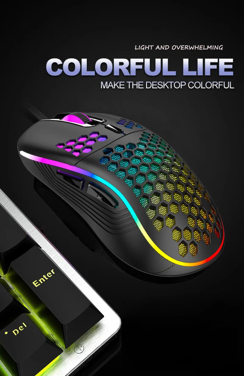 Xiaomi 2.4G Wireless Gaming Mouse Portable Wired Mouse RGB Lighting - Dude Essentials
