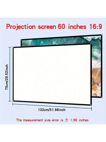 Portable Mini Projector with Full HD 1080P Support (Includes Remote Control)
