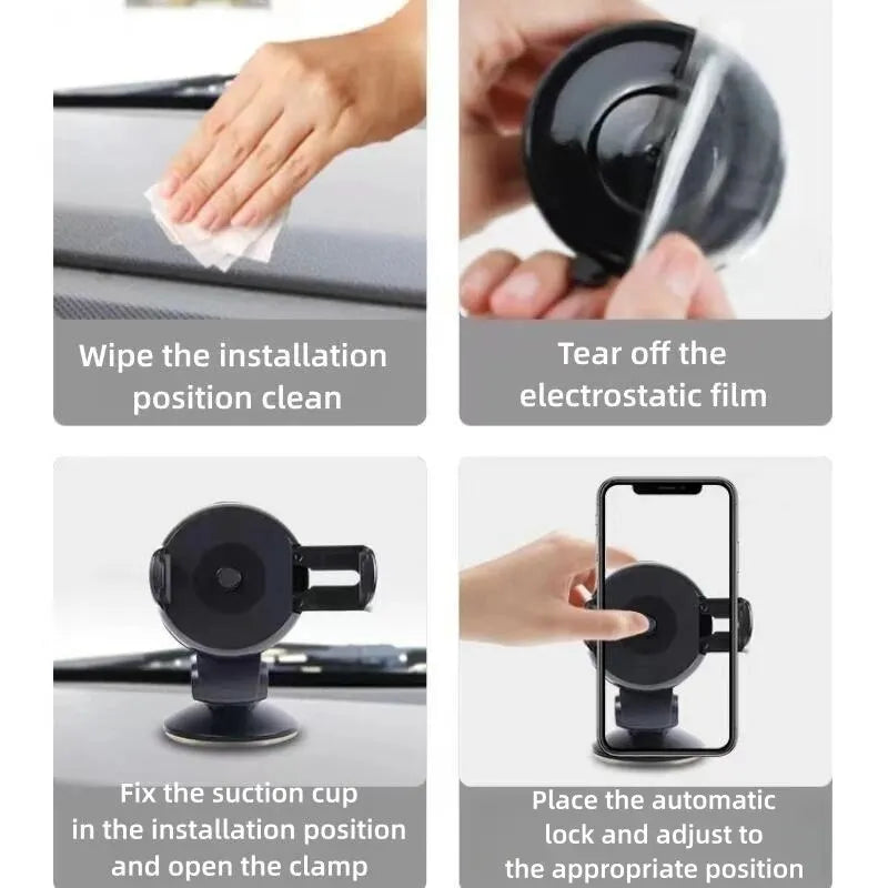 Universal Mobile Car Phone Holder for Phone In Car Holder Windshield Cell - Dude Essentials