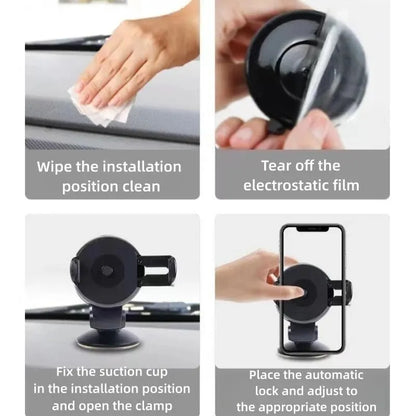 Universal Mobile Car Phone Holder for Phone In Car Holder Windshield Cell - Dude Essentials
