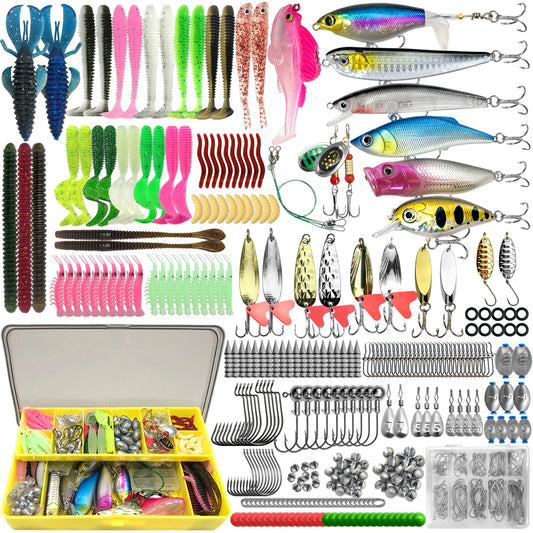 Fishing 83/133/193/239/409pcs Fishing Lure Kit For Trout/Pike/Bass - Dude Essentials