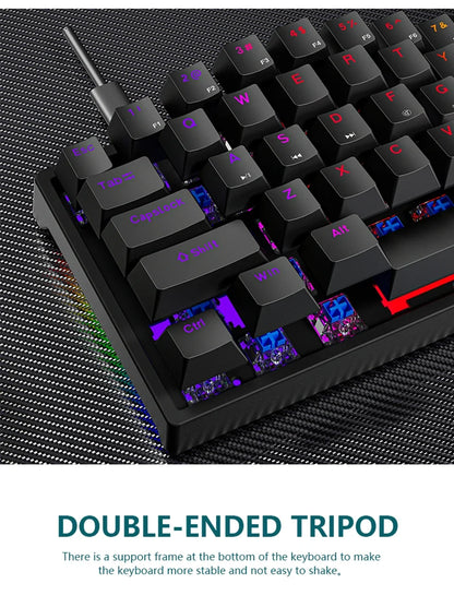 K620 Mini Gaming Mechanical Keyboard 61 Keys RGB Hotswap Type-C Wired - Dude Essentials