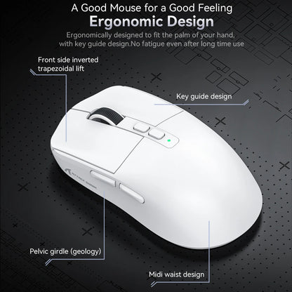 X6 Lightweight Wireless Gaming Mouse with 3 Mode Wired 2.4G - Dude Essentials