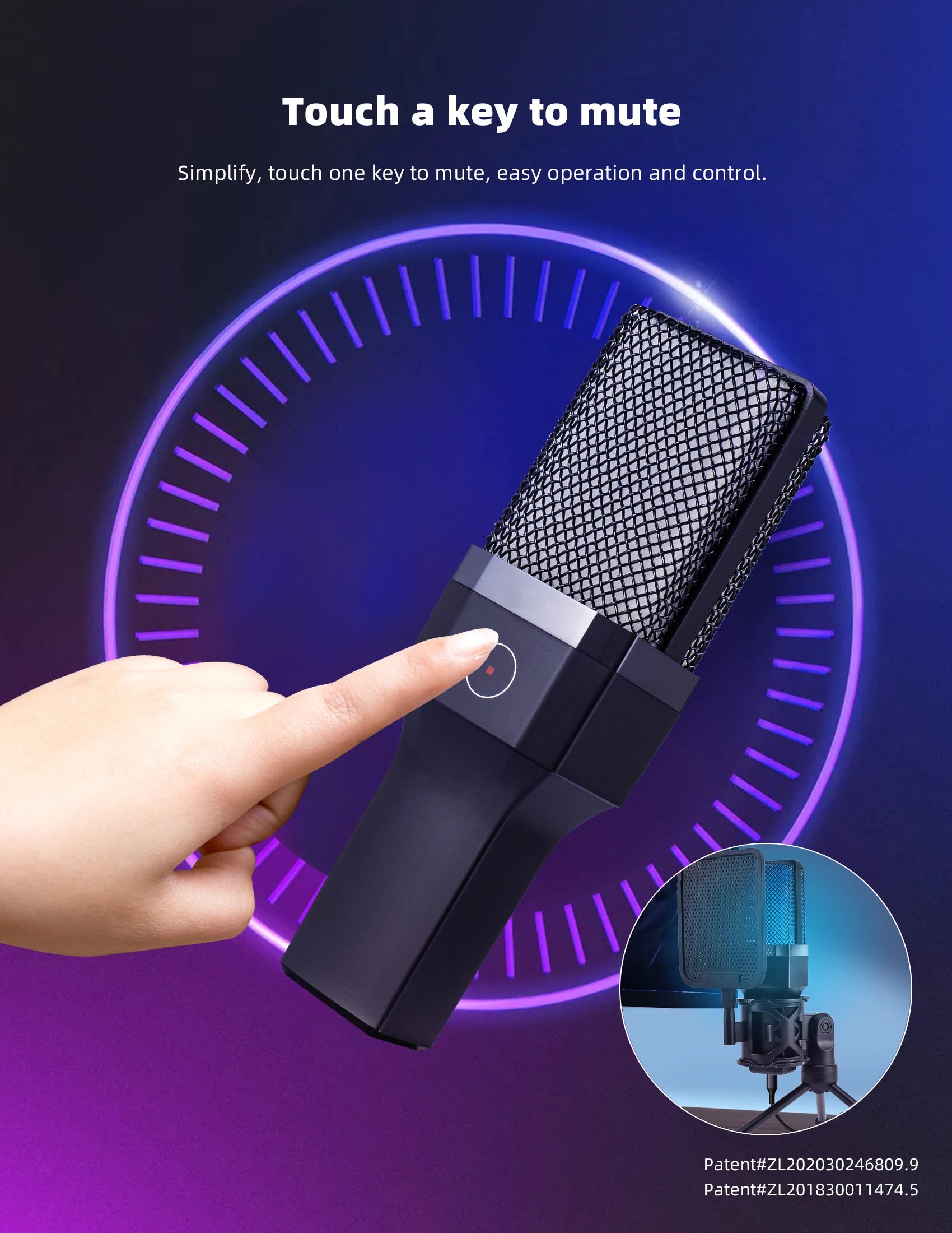 Gaming Microphone Professional Condenser Mic PC Laptop Computer - Dude Essentials