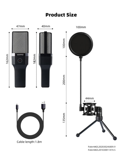 Gaming Microphone Professional Condenser Mic PC Laptop Computer - Dude Essentials