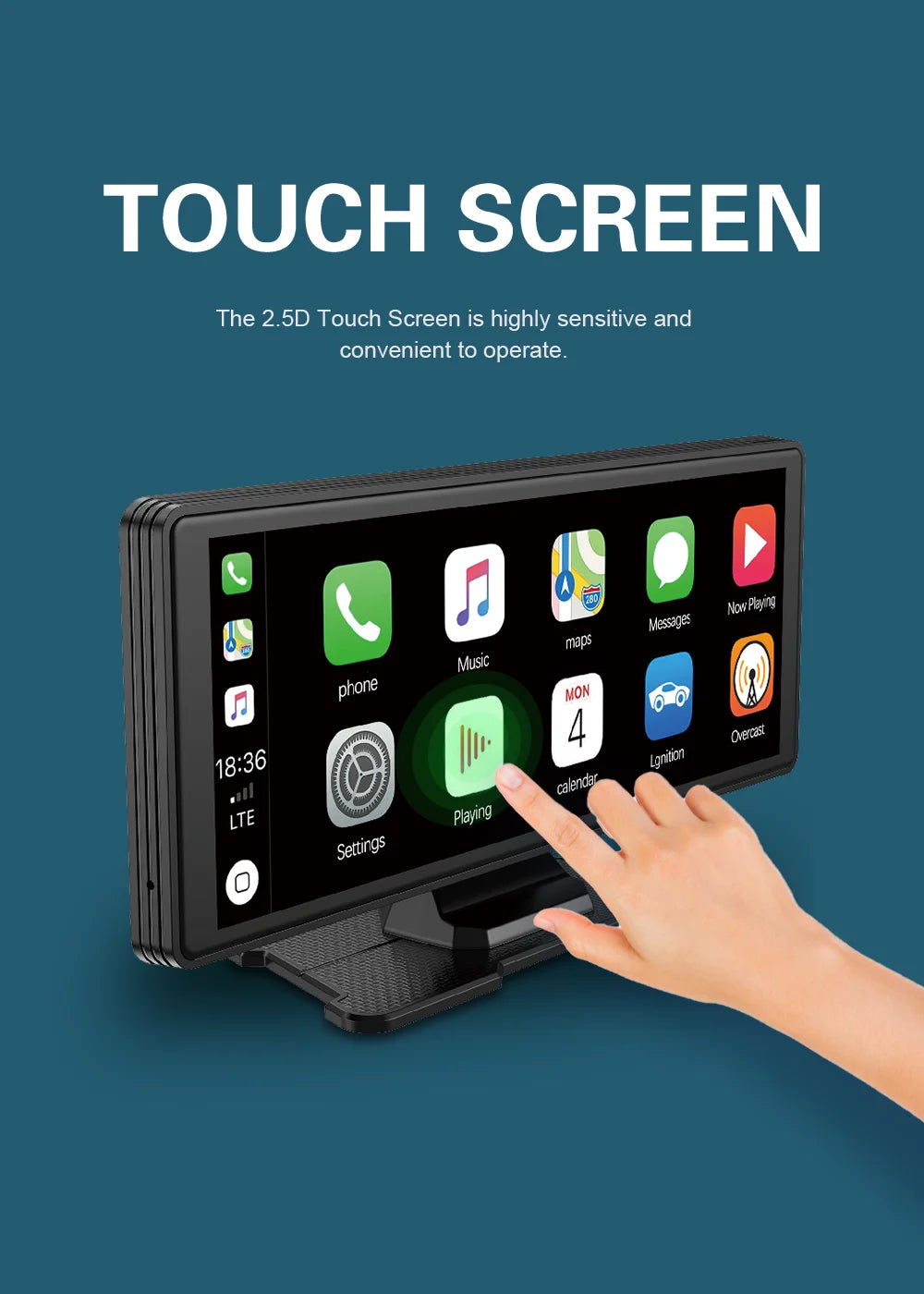 Universal Portable Carplay for Car Screen, Wireless Carplay Screen - Dude Essentials