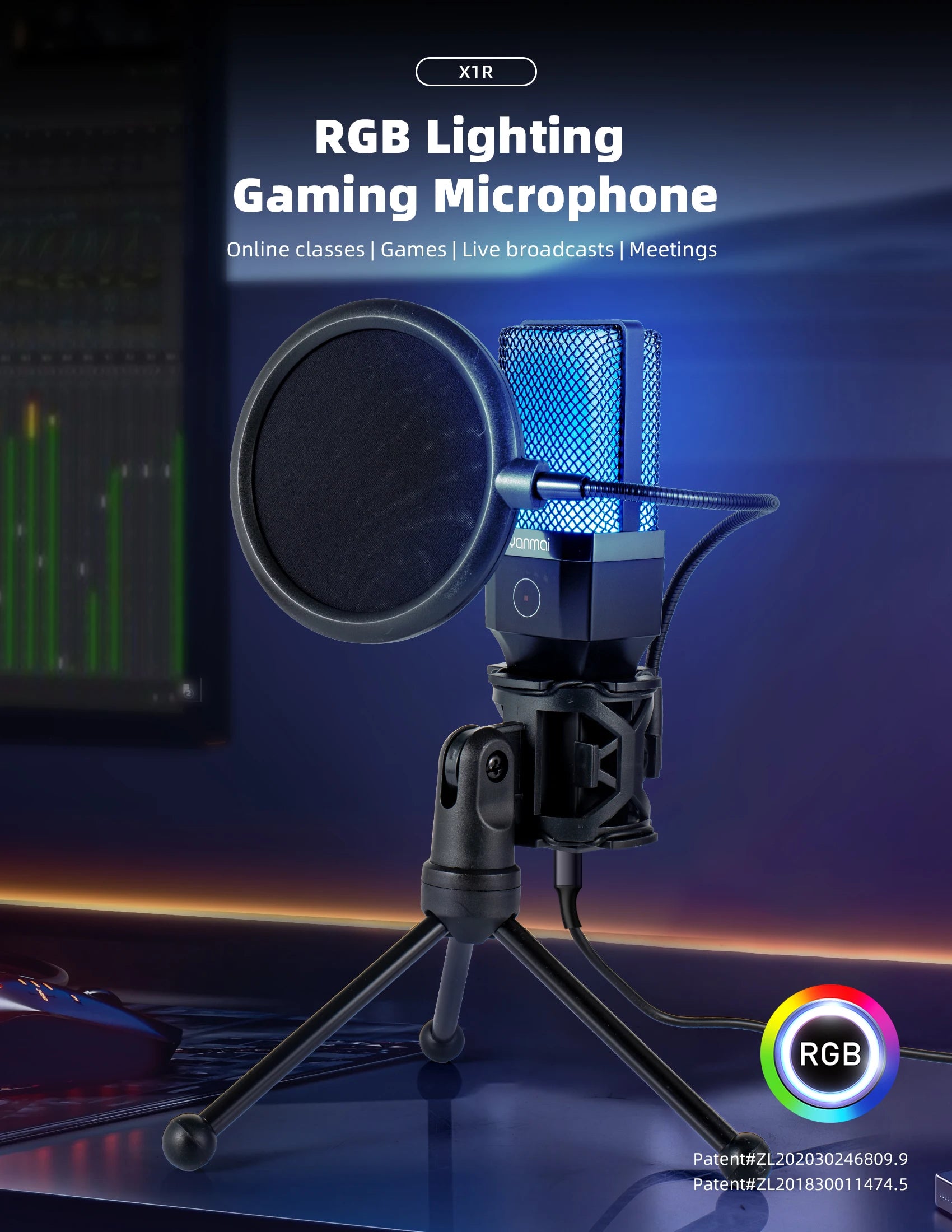Gaming Microphone Professional Condenser Mic PC Laptop Computer - Dude Essentials