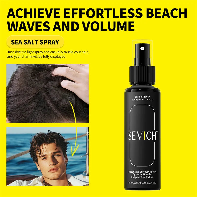 100ml Natural Sea Salt Spray For Hair - Dude Essentials