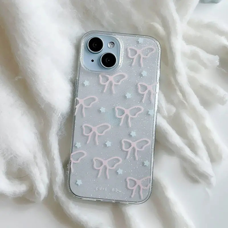 Cute Pink Bow Clear Phone Case - Dude Essentials