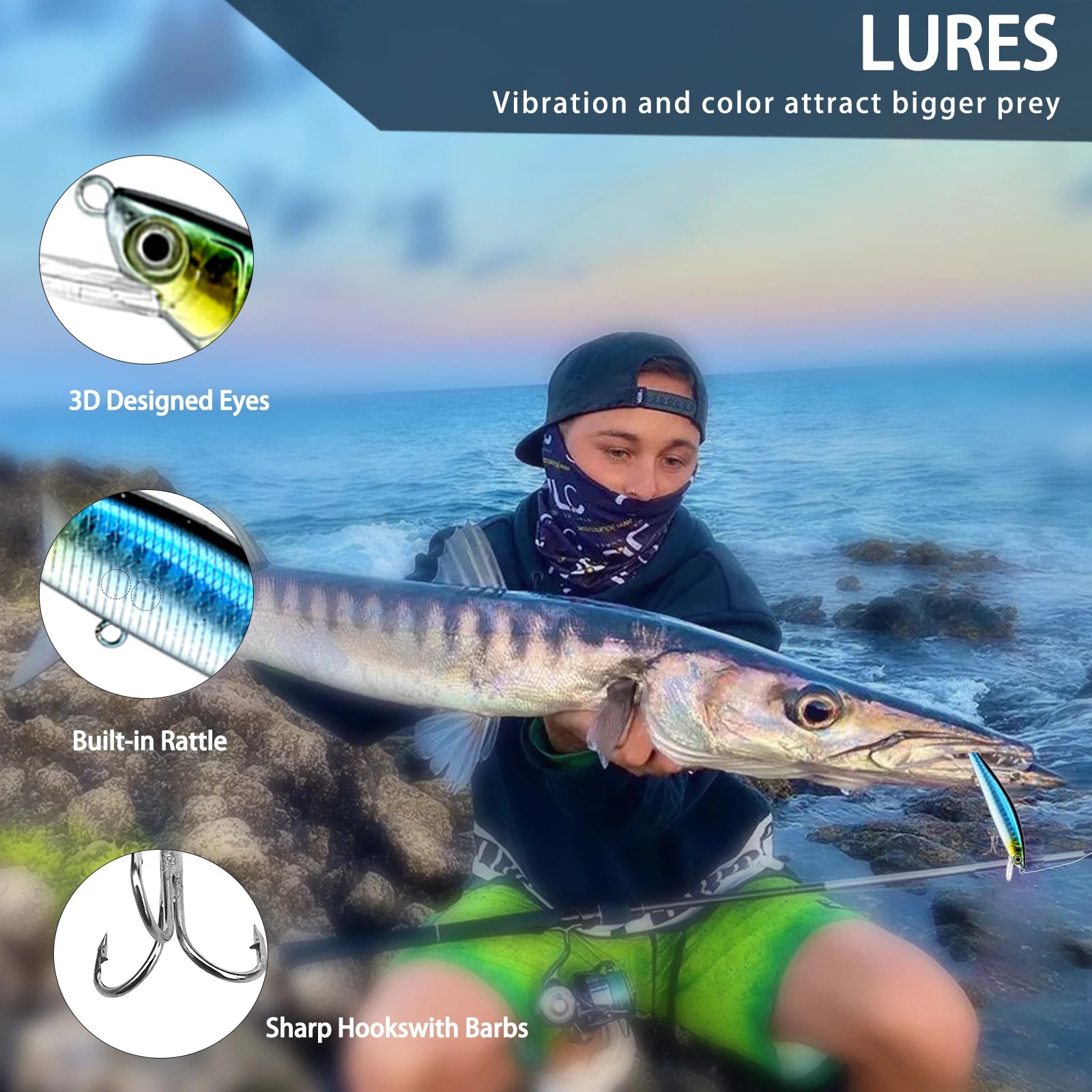 Fishing 83/133/193/239/409pcs Fishing Lure Kit For Trout/Pike/Bass - Dude Essentials