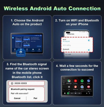 7 inch Portable Multimedia Player Carplay AI Screen IPS Touch Screen GPS Navigation Bluetooth Support - Dude Essentials