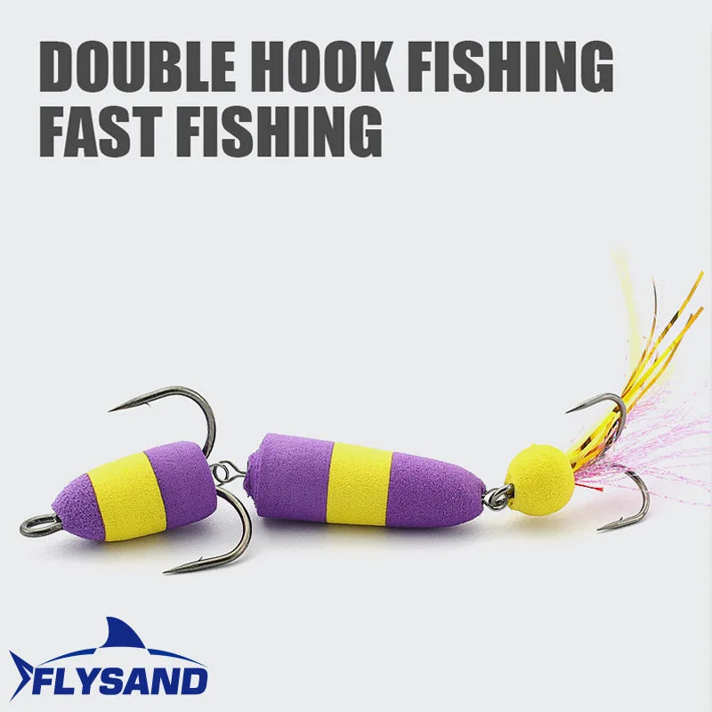 Frog Lures 9g Fishing Lures Floating Weedless Lure with Double Sharp Hooks - Dude Essentials