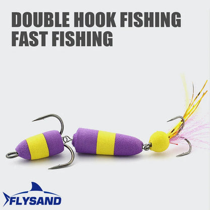 Frog Lures 9g Fishing Lures Floating Weedless Lure with Double Sharp Hooks - Dude Essentials