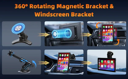7 inch Portable Multimedia Player Carplay AI Screen IPS Touch Screen GPS Navigation Bluetooth Support - Dude Essentials