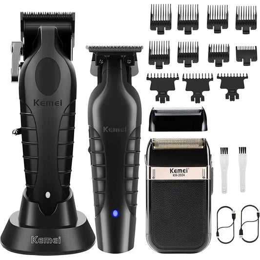 Kemei KM-2296 KM-2299 KM-2024 Hair Clipper Kit - Dude Essentials