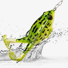 Topwater Frog Lure Bass Trout Fishing Lure/Realistic Prop Frog Soft Swimbait Floating Bait - Dude Essentials