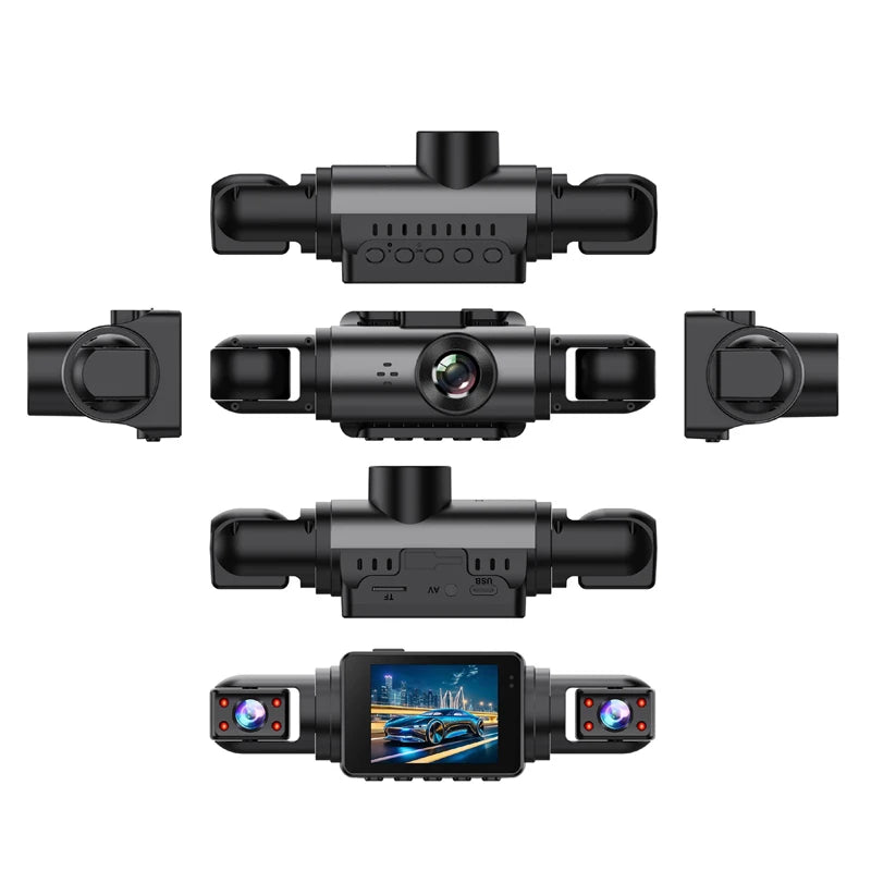 Dashcam Car Front and Rear 1080P 2inch IPS4-Channel - Dude Essentials