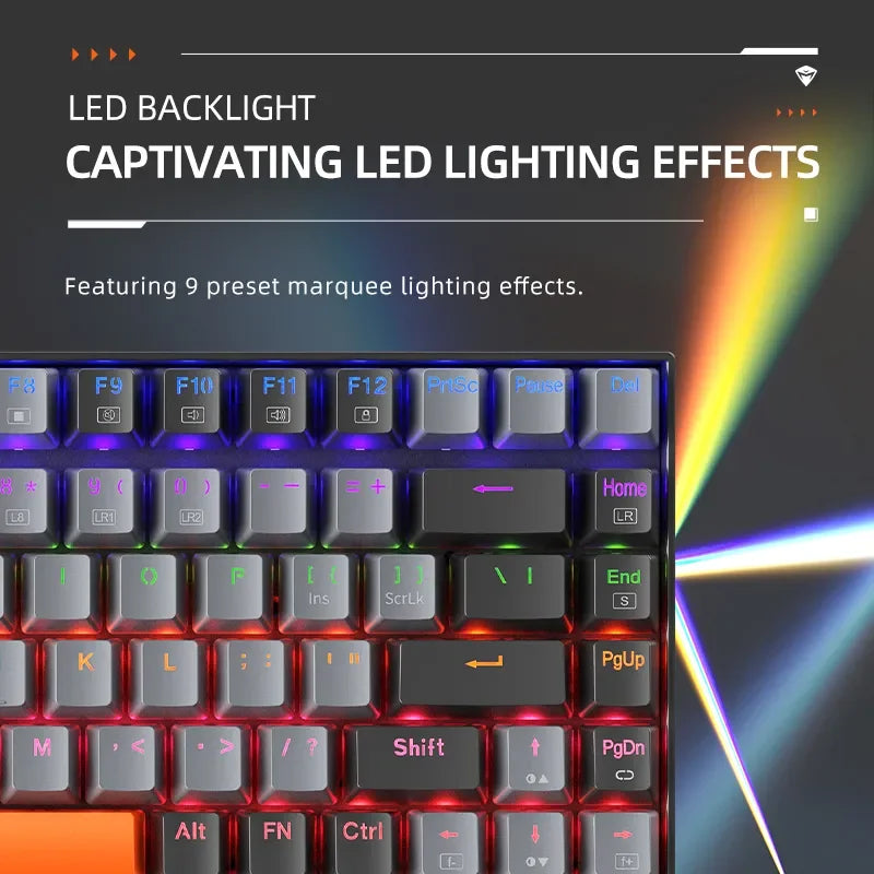 Machenike K500A-B84 75% TKL Hot-Swappable Wired Gaming Keyboard - Dude Essentials