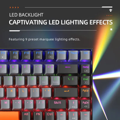 Machenike K500A-B84 75% TKL Hot-Swappable Wired Gaming Keyboard - Dude Essentials