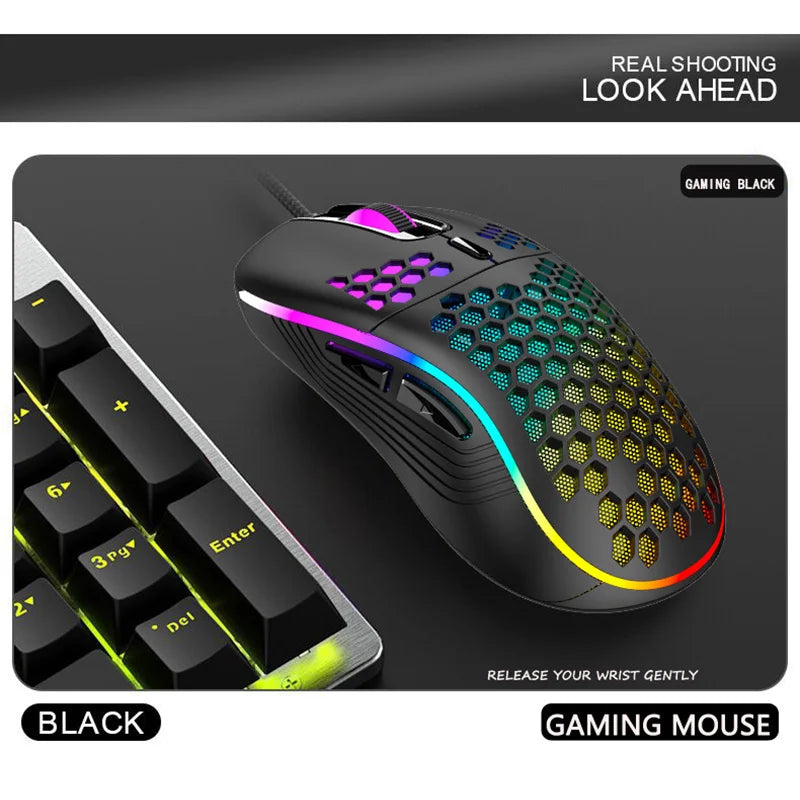 Xiaomi 2.4G Wireless Gaming Mouse Portable Wired Mouse RGB Lighting - Dude Essentials