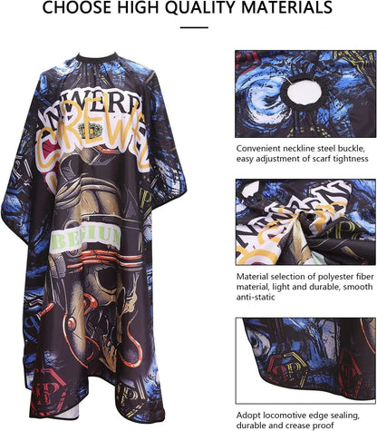 Hairdressing Cape for Hairstylist New Pattern Barber Capes - Dude Essentials