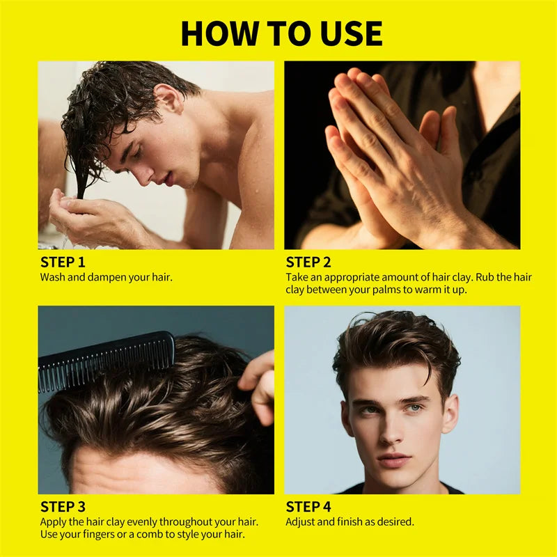 Hair Clay Professional/Men's Styling Wax - Dude Essentials