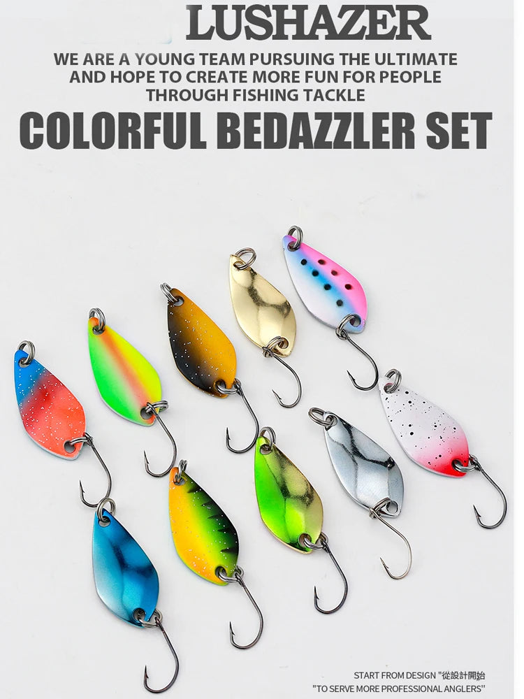 2.5g/3.5g/5g Fishing Kit Jig Spoon Lure Bait Set - Dude Essentials